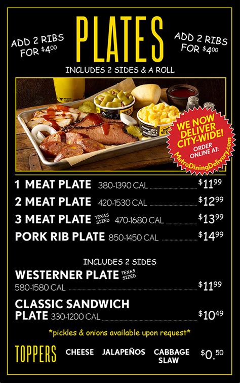 dickey's barbecue menu with prices